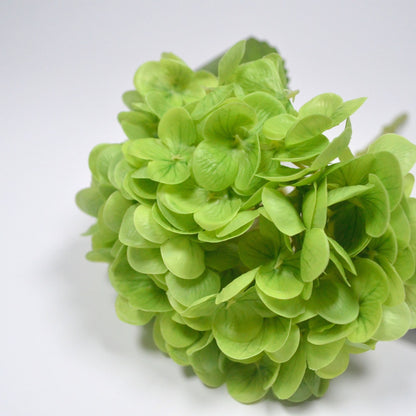 Real touch single stem green hydrangea 13 inch artificial flower