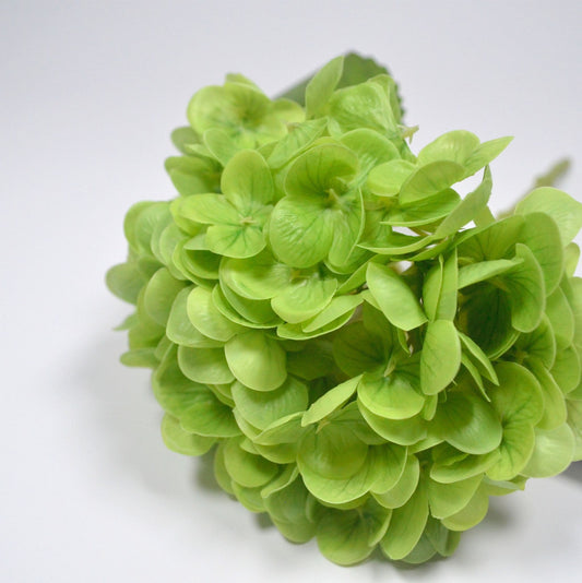 Real touch single stem green hydrangea 13 inch artificial flower